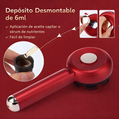 Peine Avanzado de Estimulación Capilar con Luz Roja y Microcorriente